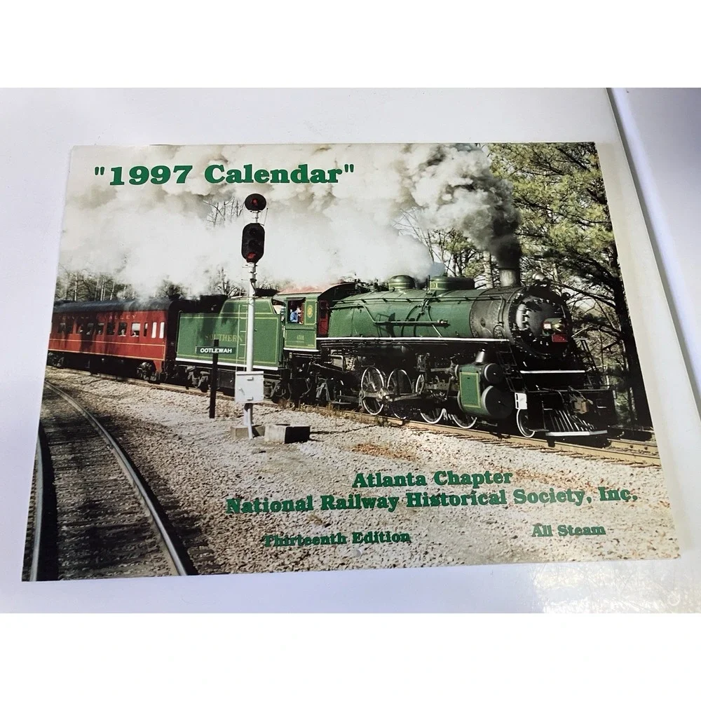 Vintage Atlanta Chapter NRHS Railroad Calendars Lot 1990s Steam‎ Trains